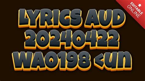 lyrics aud-20240422-wa0002<unknown>|AUD.